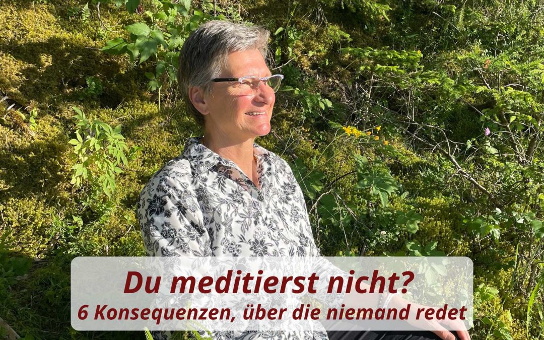 Monika Eisenbeutel-Blog-Du meditierst nicht-6-Konsequenzen